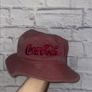 Coca-Cola vintage 90s Bucket Hat color red/maroon